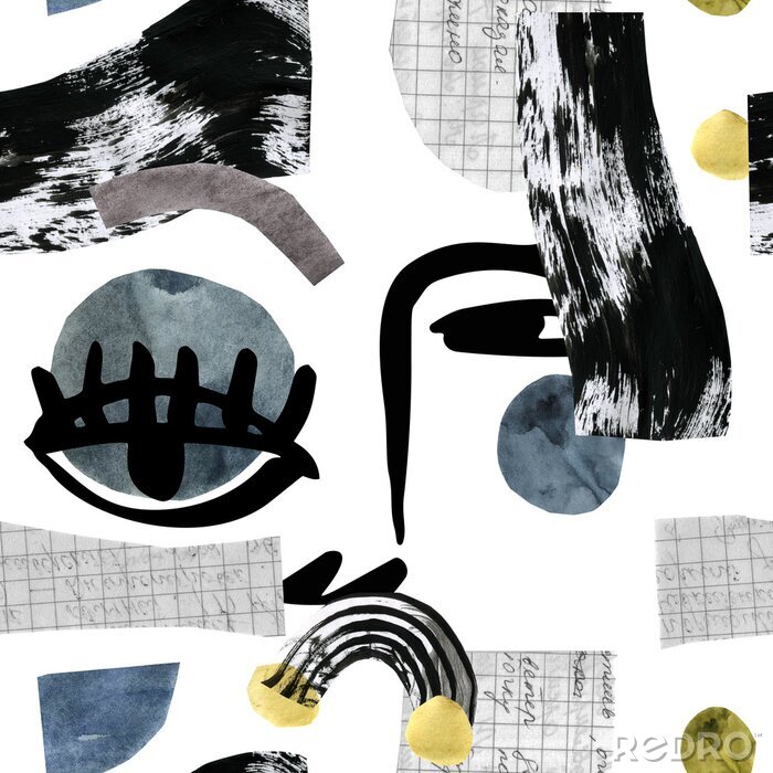 Poster  Collage géométrique