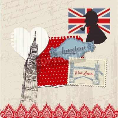 Poster  Collage sur Londres