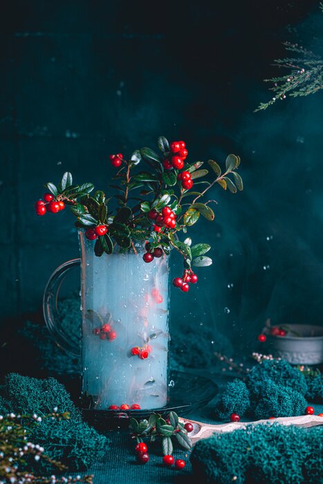 Poster  Composition aux fruits rouges