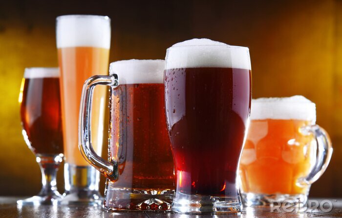 Poster  Composition des différents types de bière