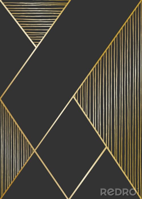 Poster  Composition géométrique abstraite