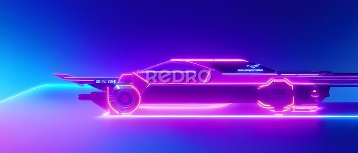 Poster  Concept de voiture cyberpunk