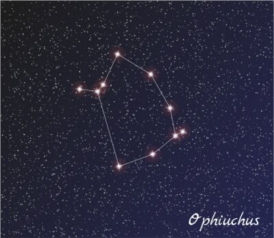 Poster  Constellation d'étoiles d'Ophiuchus