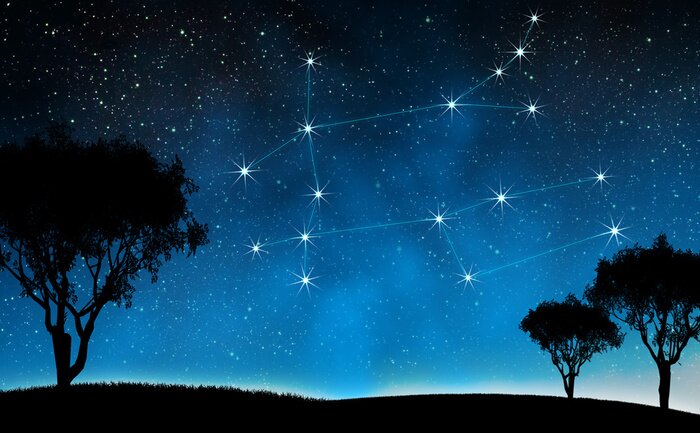 Poster  Constellation d'étoiles dans le signe des Gémeaux