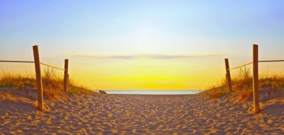 Poster  Coucher de soleil sur la plage