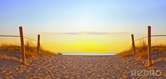 Poster  Coucher de soleil sur la plage