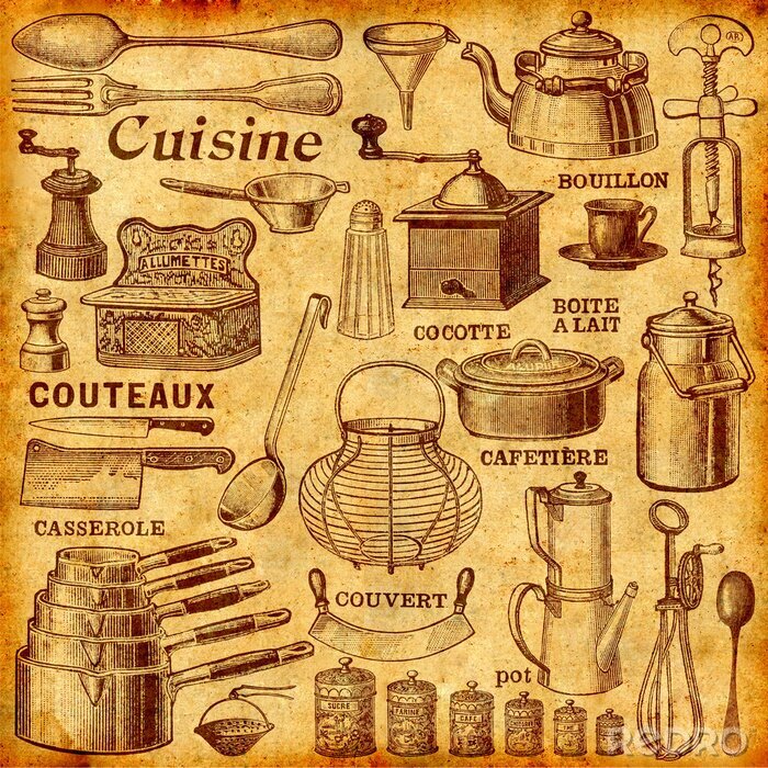 Poster  Cuisine vintage