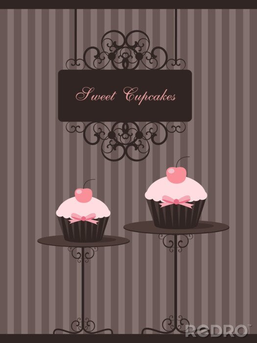 Poster  Cupcakes de la boulangerie