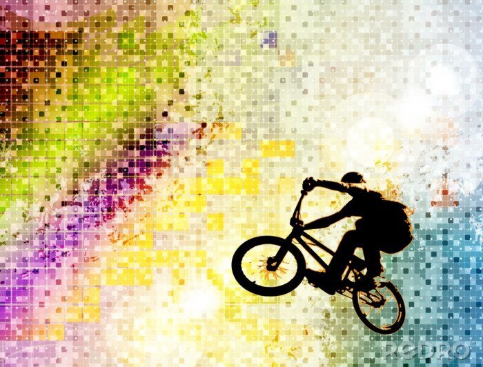 Poster  Cycliste BMX