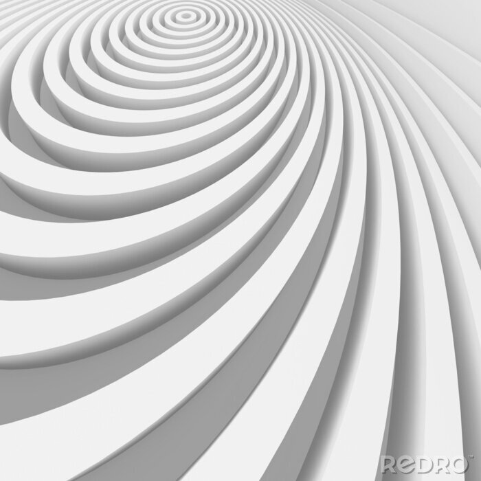 Poster  Délicate spirale tridimensionnelle