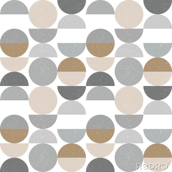 Poster  Design géométrique rétro scandinave