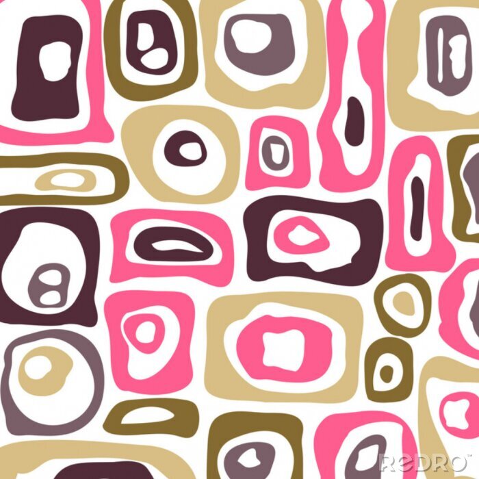 Poster  Dessin funky style rétro