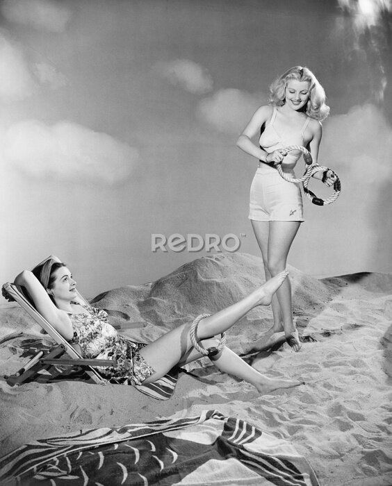 Poster  Deux femmes sur la plage