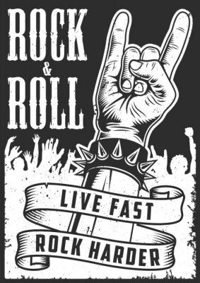 Poster  Devise rock