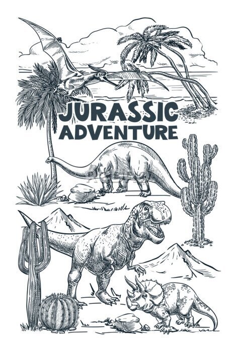 Poster  Dinosaures Jurassic Park