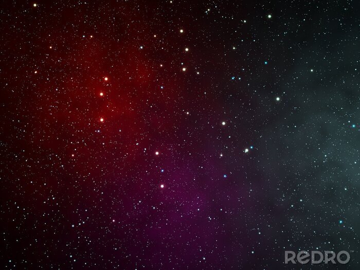 Poster  Disposition des étoiles parmi les nébuleuses