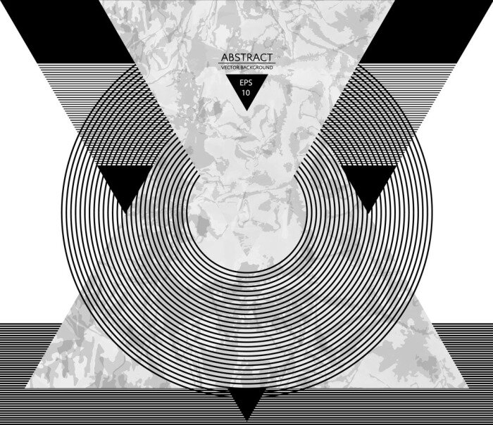 Poster  Disque vinyl abstrait