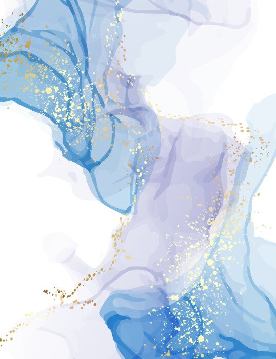 Poster  Doux mélange de couleurs