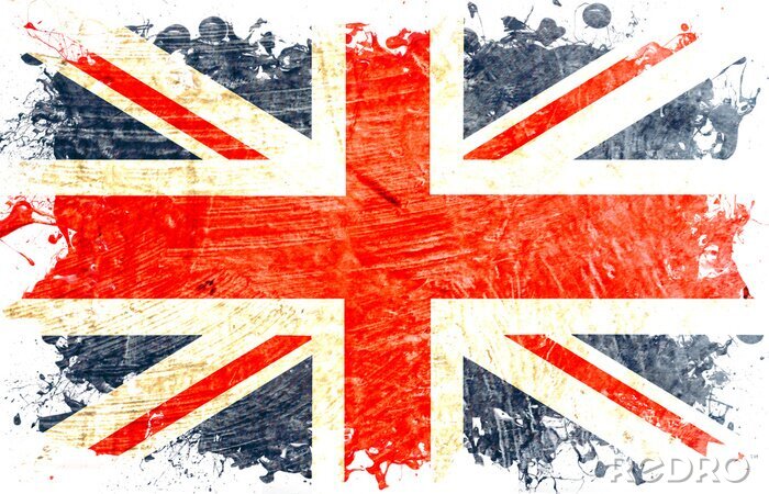 Poster  Drapeau de la Grande-Bretagne rétro
