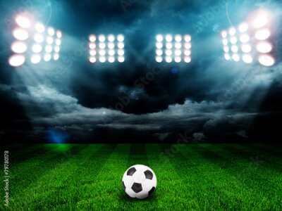 Poster  Du football sur le terrain de football