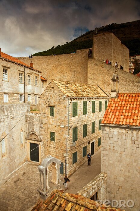Poster  Dubrovnik, murs de la ville