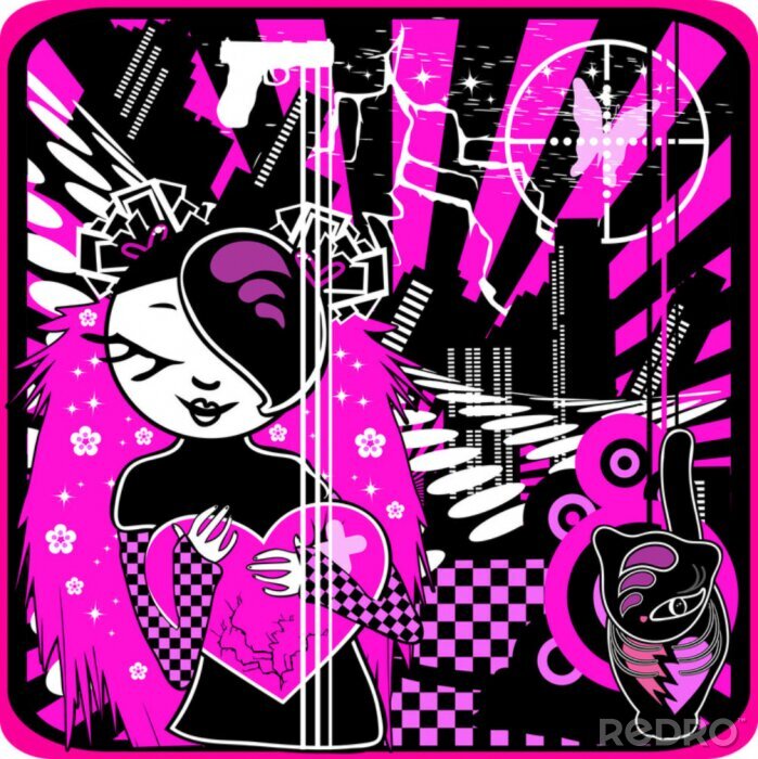 Poster  emo et le cœur