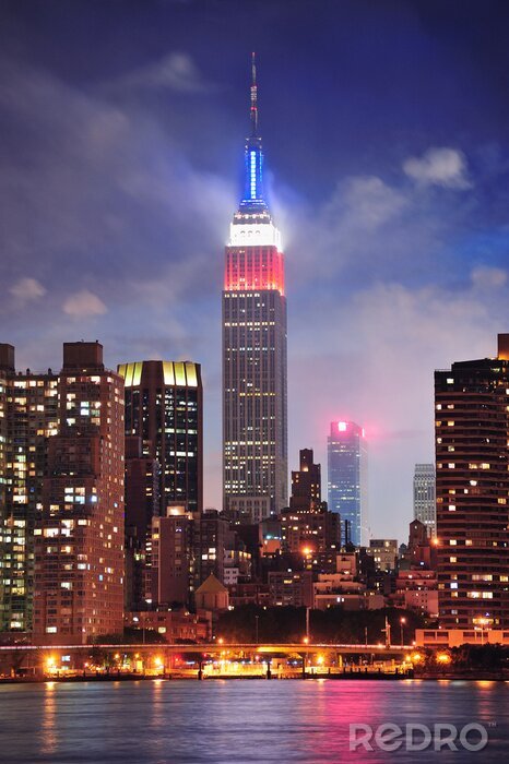 Poster  Empire State Building de nuit