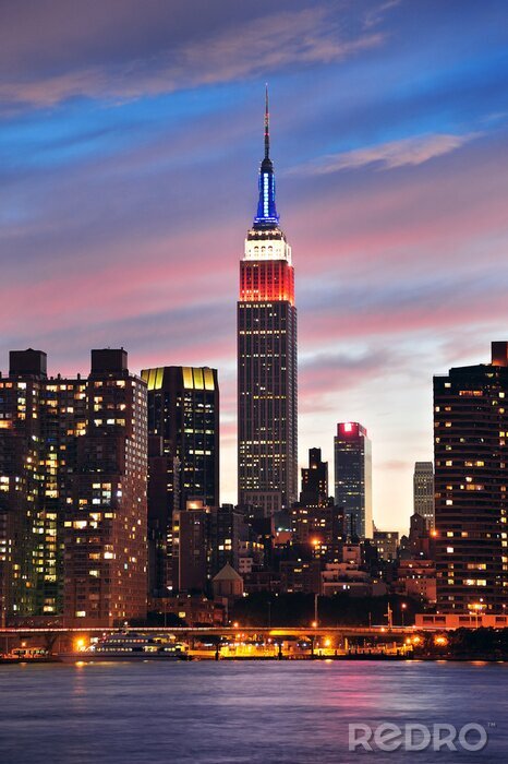 Poster  Empire State Building la nuit