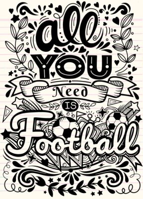 Poster  Encourager l'équipe de football