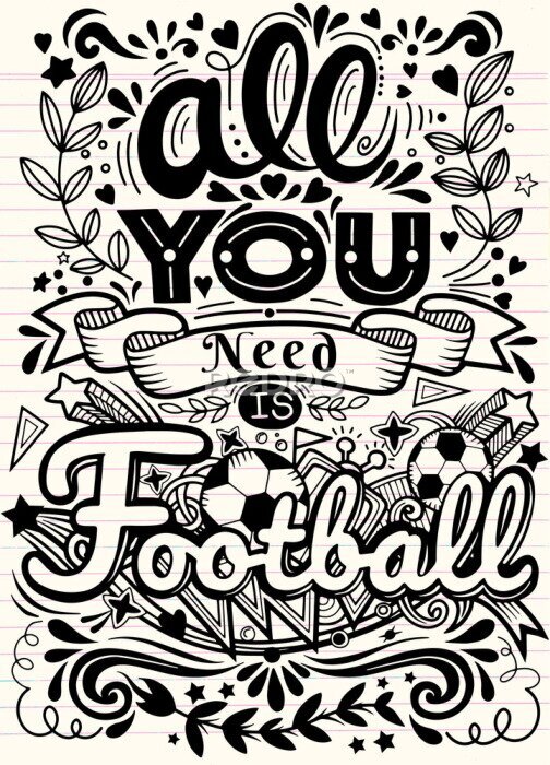 Poster  Encourager l'équipe de football