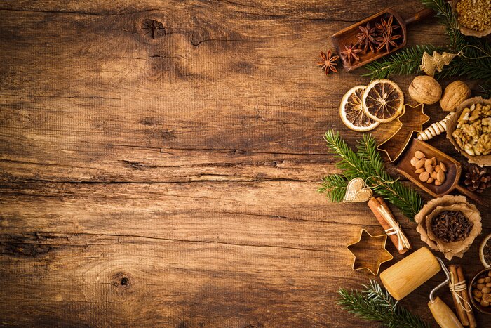 Poster  Épices pour gâteaux de Noël