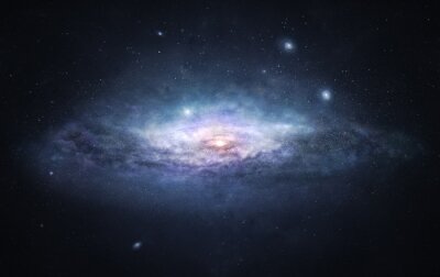 Espace extra-atmosphérique avec une galaxie en forme d'œil