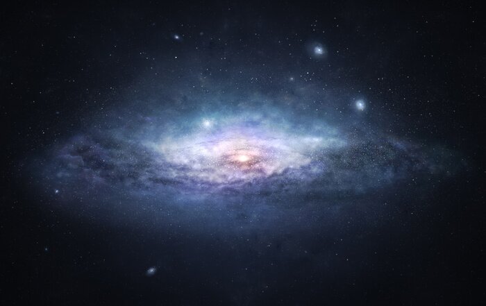 Poster  Espace extra-atmosphérique avec une galaxie en forme d'œil
