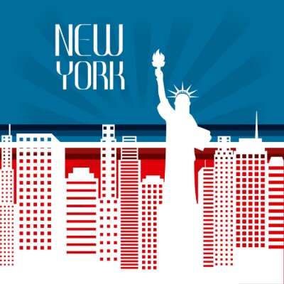 États-Unis et New York conception