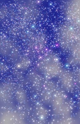 Étoiles colorées dans la Voie lactée
