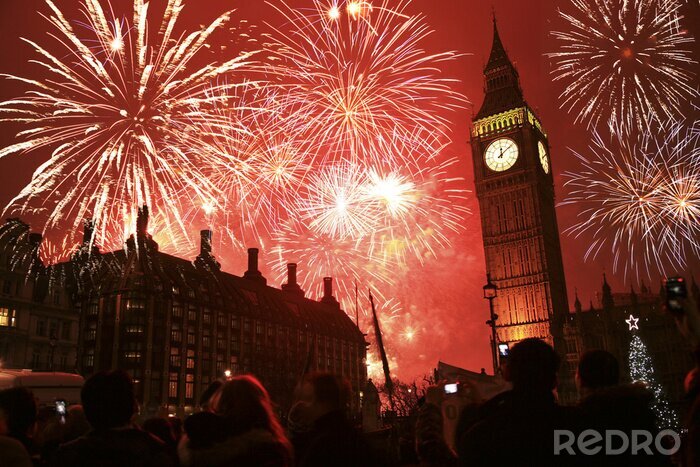 Poster  Eve Fireworks du Nouvel An
