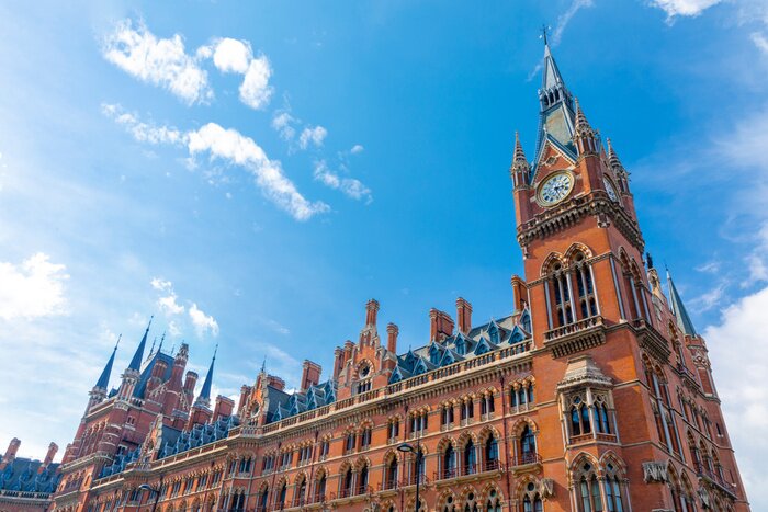 Poster  Exterior of King's Cross St. Pancras International Railways Station, London