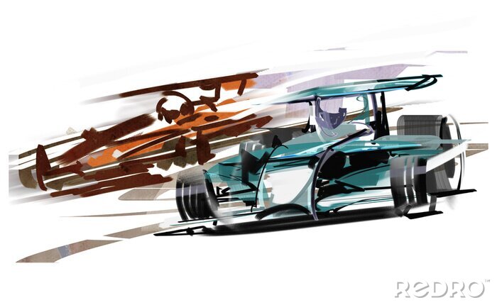Poster  F1-voiture