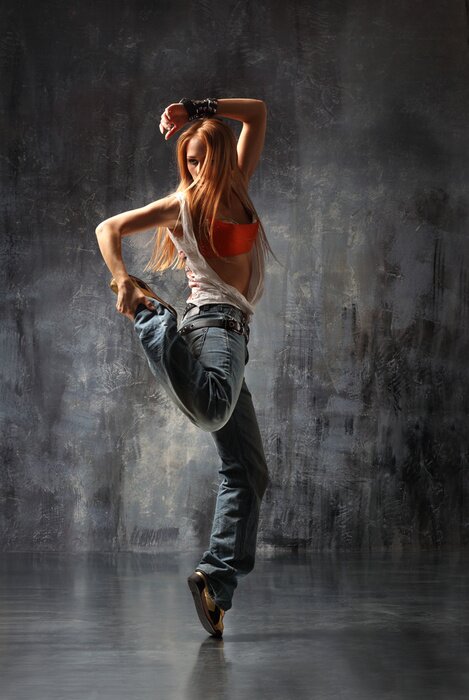 Poster  Femme dansant la danse moderne