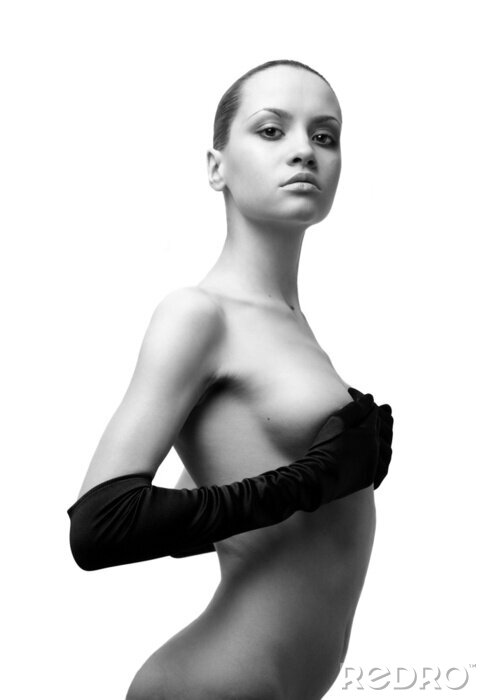 Poster  Femme nue en gants