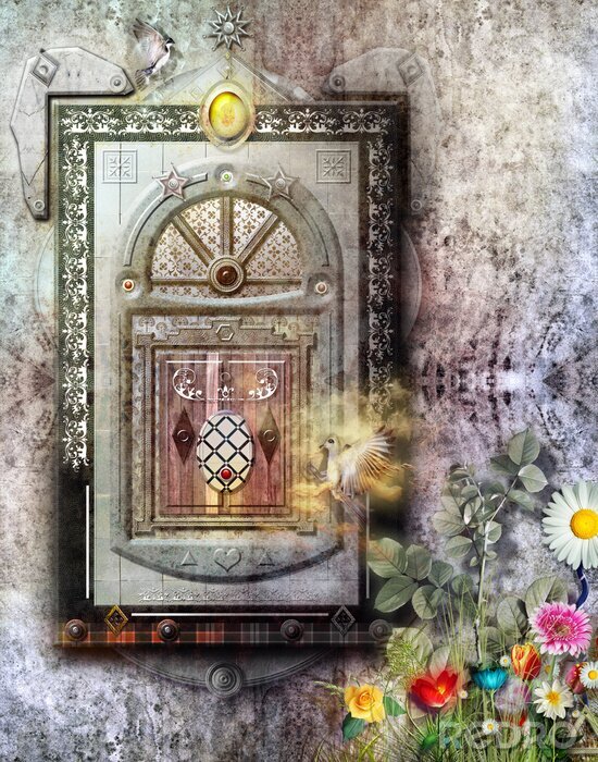 Poster  Fenêtre enchantée