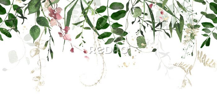 Poster  Feuilles d'acacia pendantes