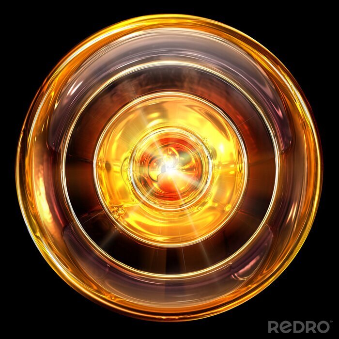 Poster  Fiche icône incendie, isolé sur fond noir