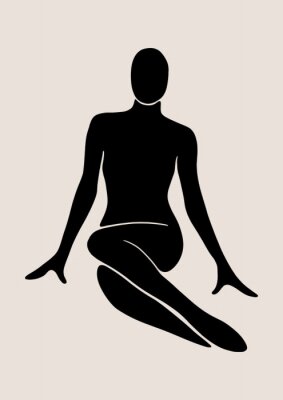 Poster  Figure féminine minimaliste