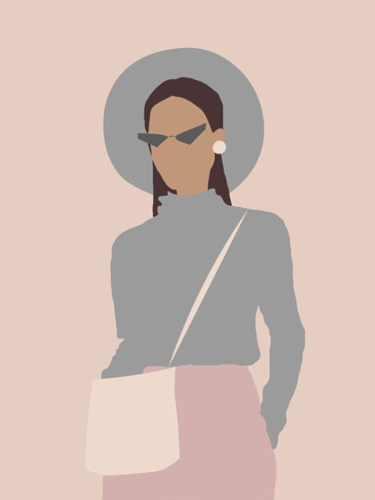 Poster  Fille élégante