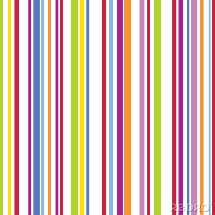 Poster  Fond coloré à rayures