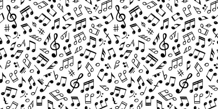 Poster  Fond transparent de notes