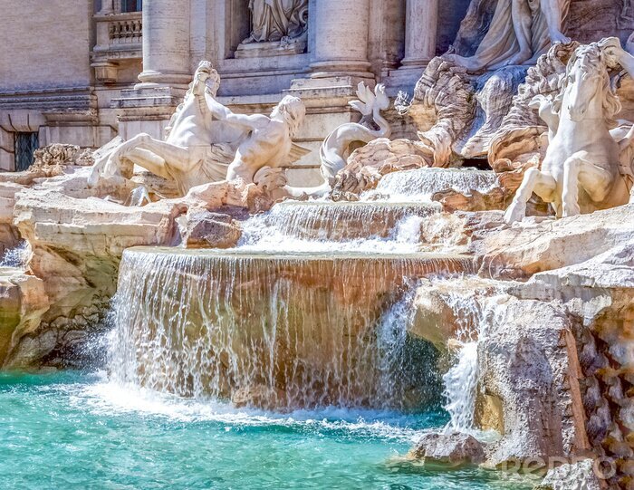 Poster  Fontaine de Trevi gros plan