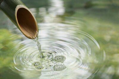 Fontaine en bambou naturel