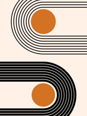 Poster  Formes géométriques - motif moderne